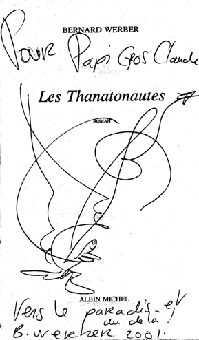Autographe offert par mon fils Cyril